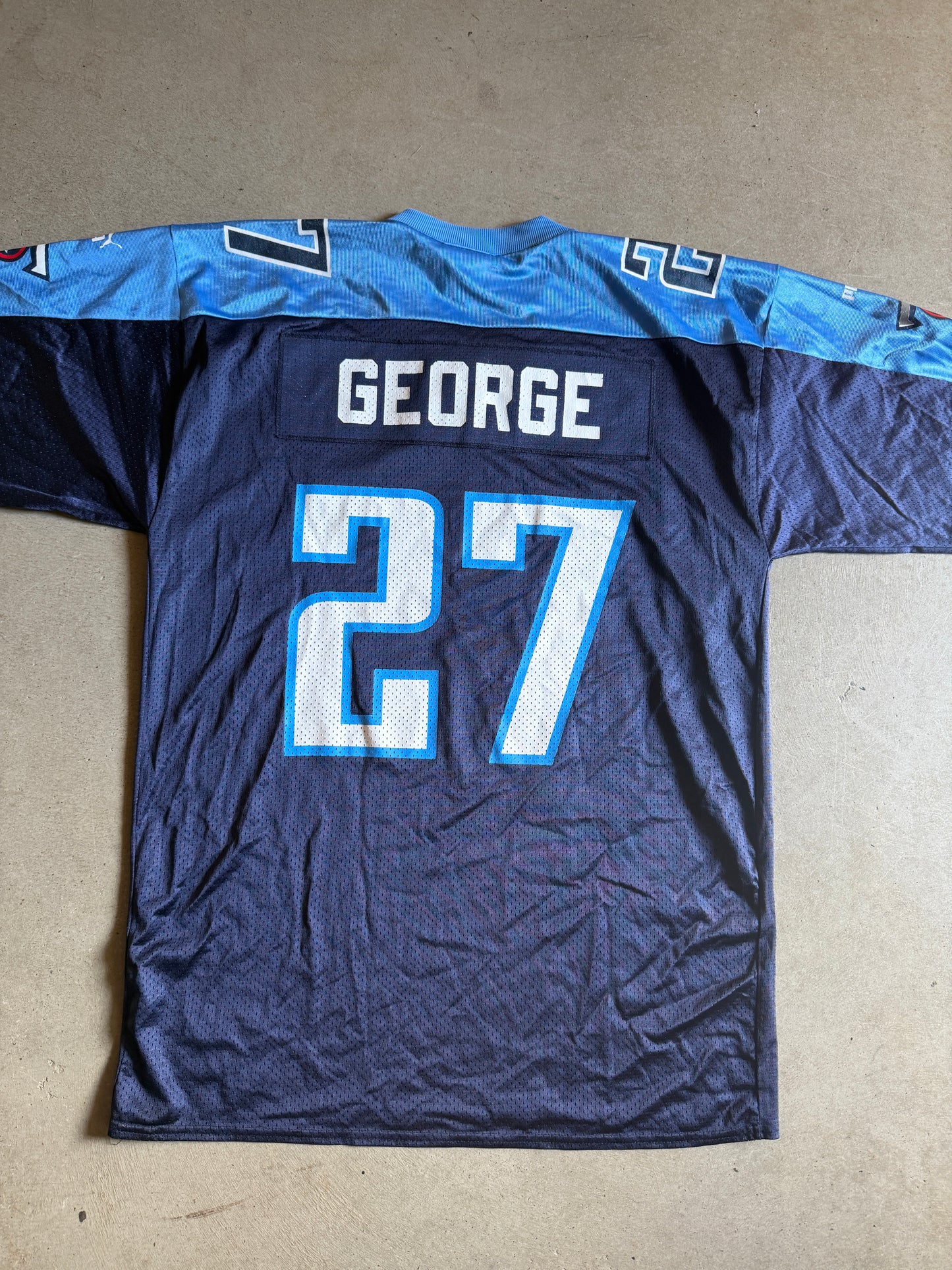 VTG Tennessee Titans Eddie George Football Puma Jersey Sz L