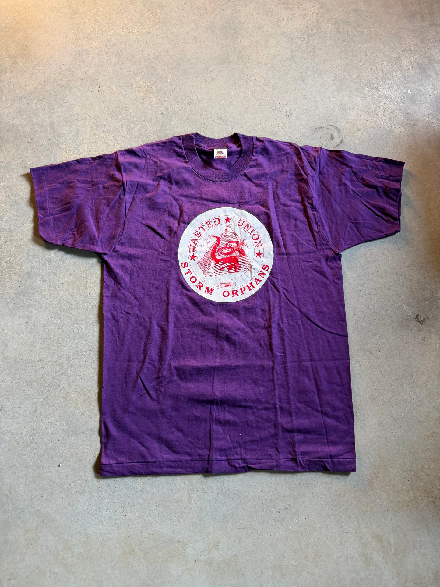 VTG Storm Orphans Wasted Union Band Tee Sz XL