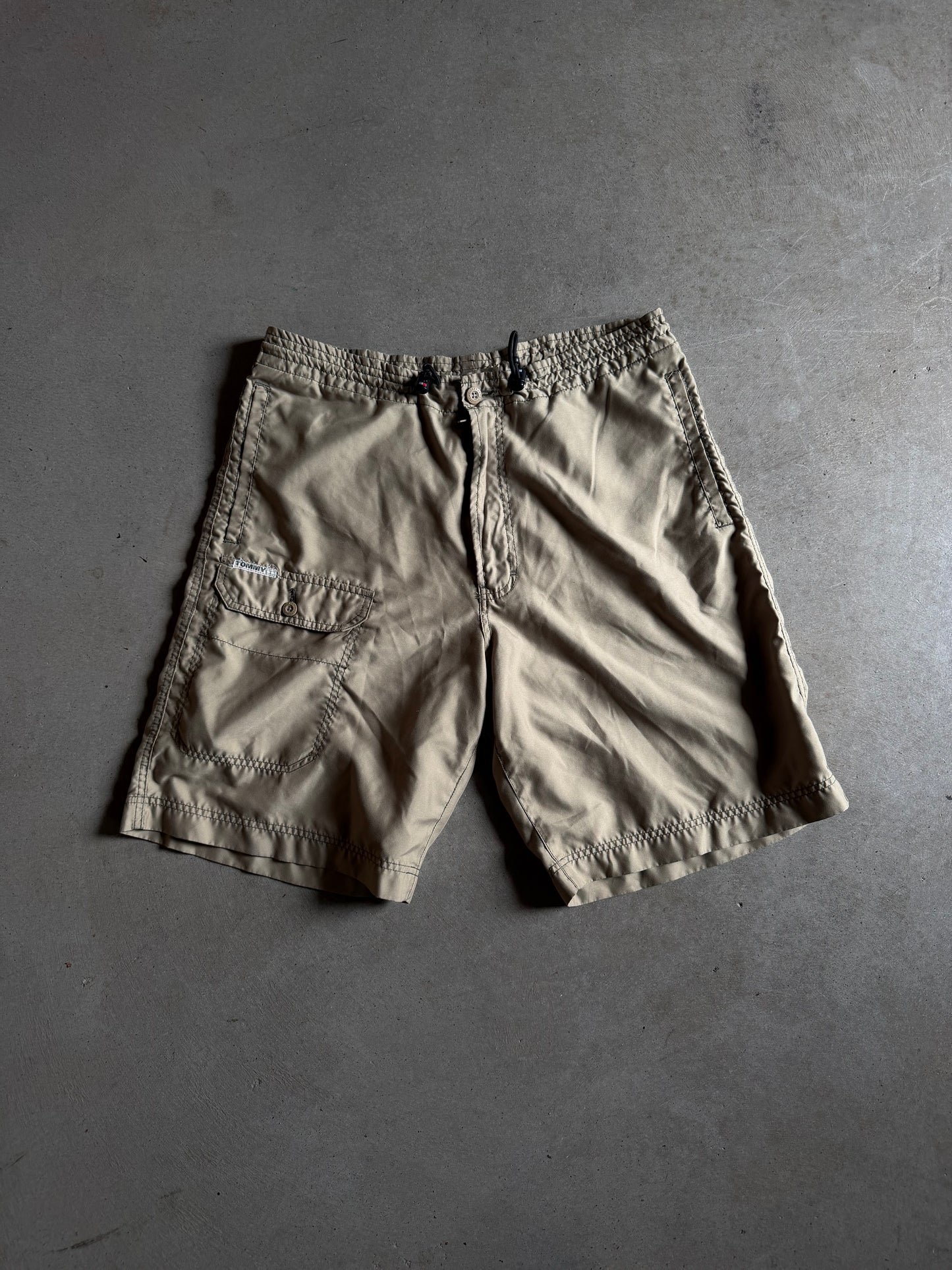 VTG Tommy Jeans Khaki Shorts Sz L
