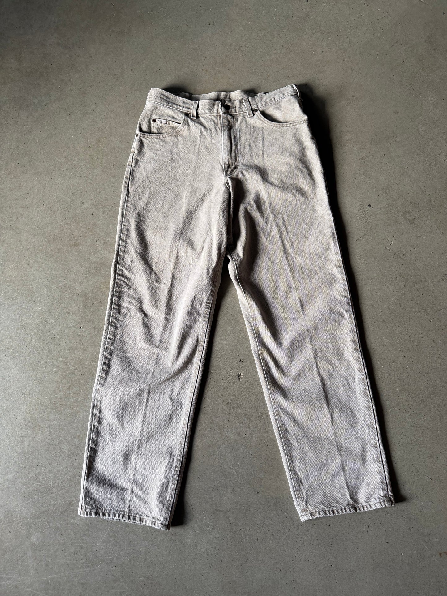 VTG Lee Tan Denim Jeans Sz 34x34