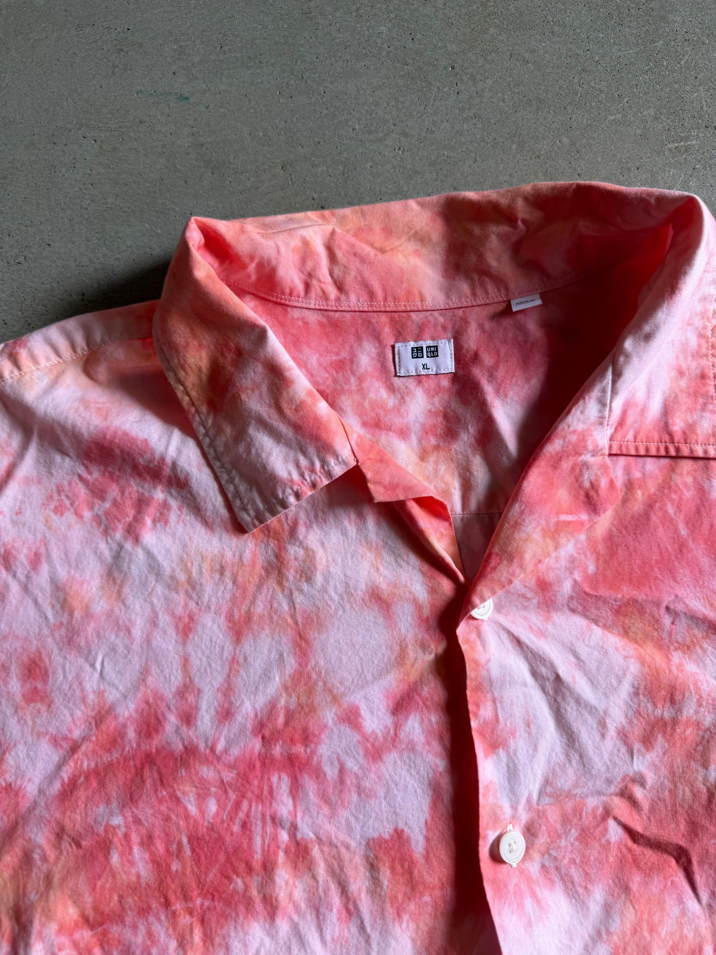 Uniqlo Custom Dyed Button Up Shirt Sz XL