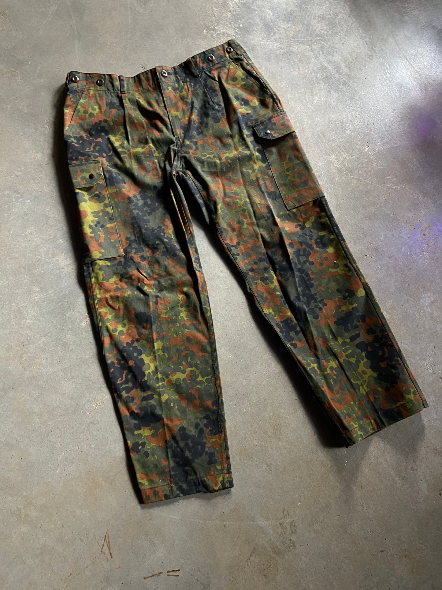 VTG 1992 Flecktarn Camo Pants Sz 40x32