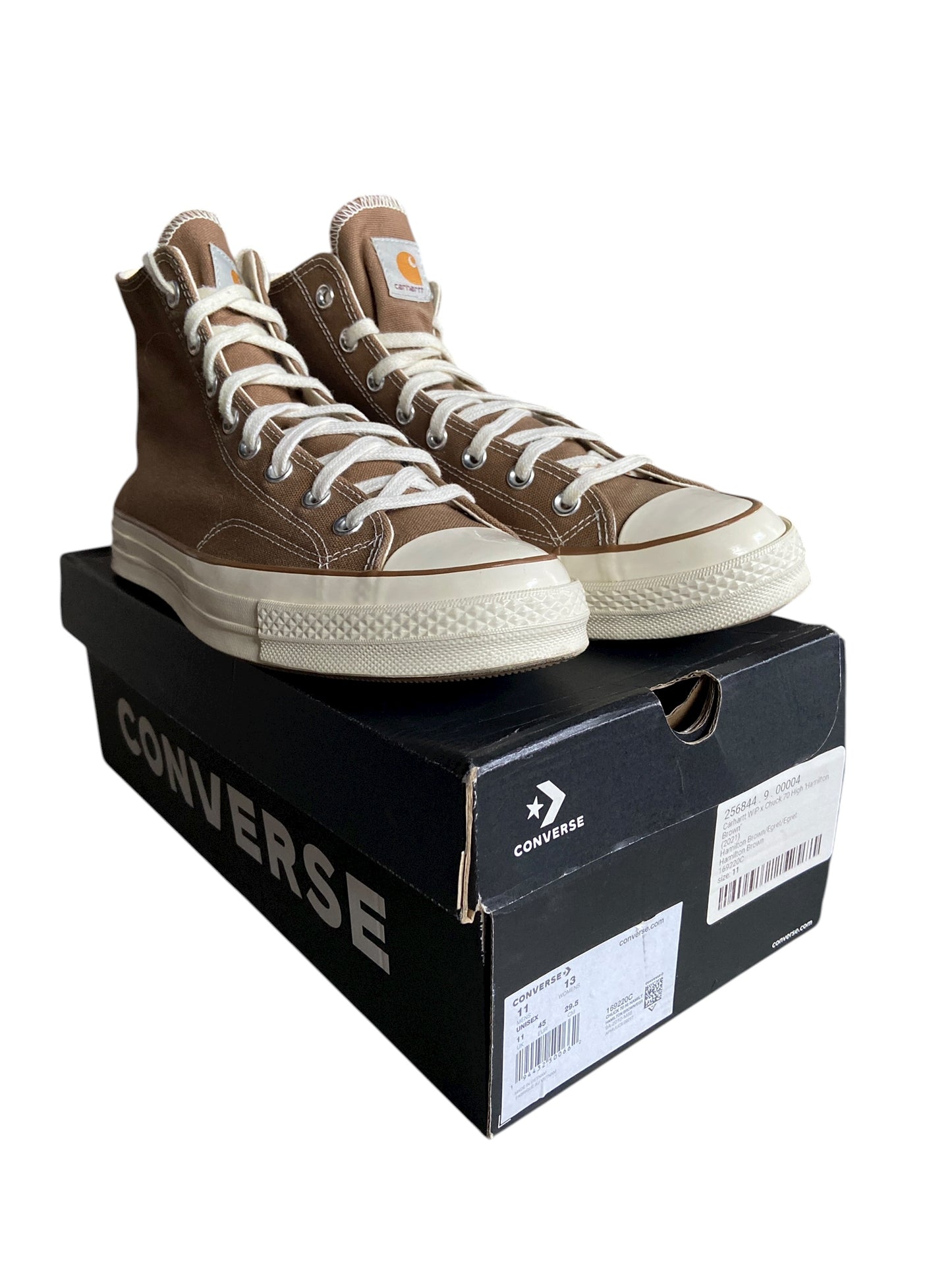 Preowned Converse Carhartt WIP x Chuck 70 High Hamilton Brown 169220C Men's Sz 11M/12.5W