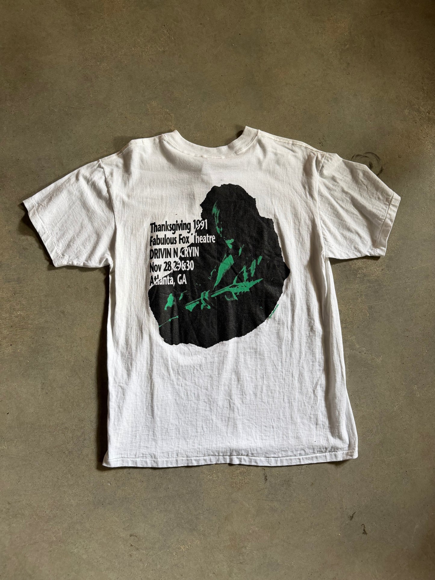 VTG Drivin n Cryin Thanksgiving 1991 Tee Sz L