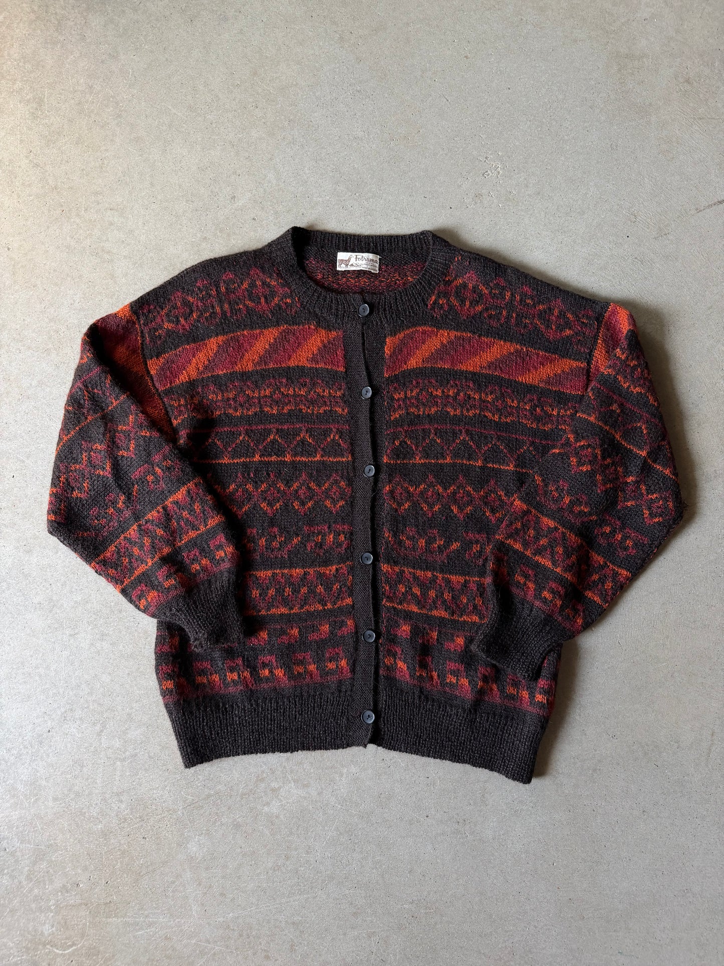 VTG Fotrama Brown/Orange Sweater Sz L/XL