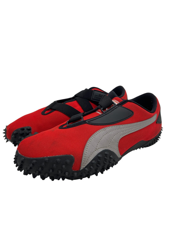 Preowned Puma Mostro OG Red Silver Sz 9.5M/11W 397330-05