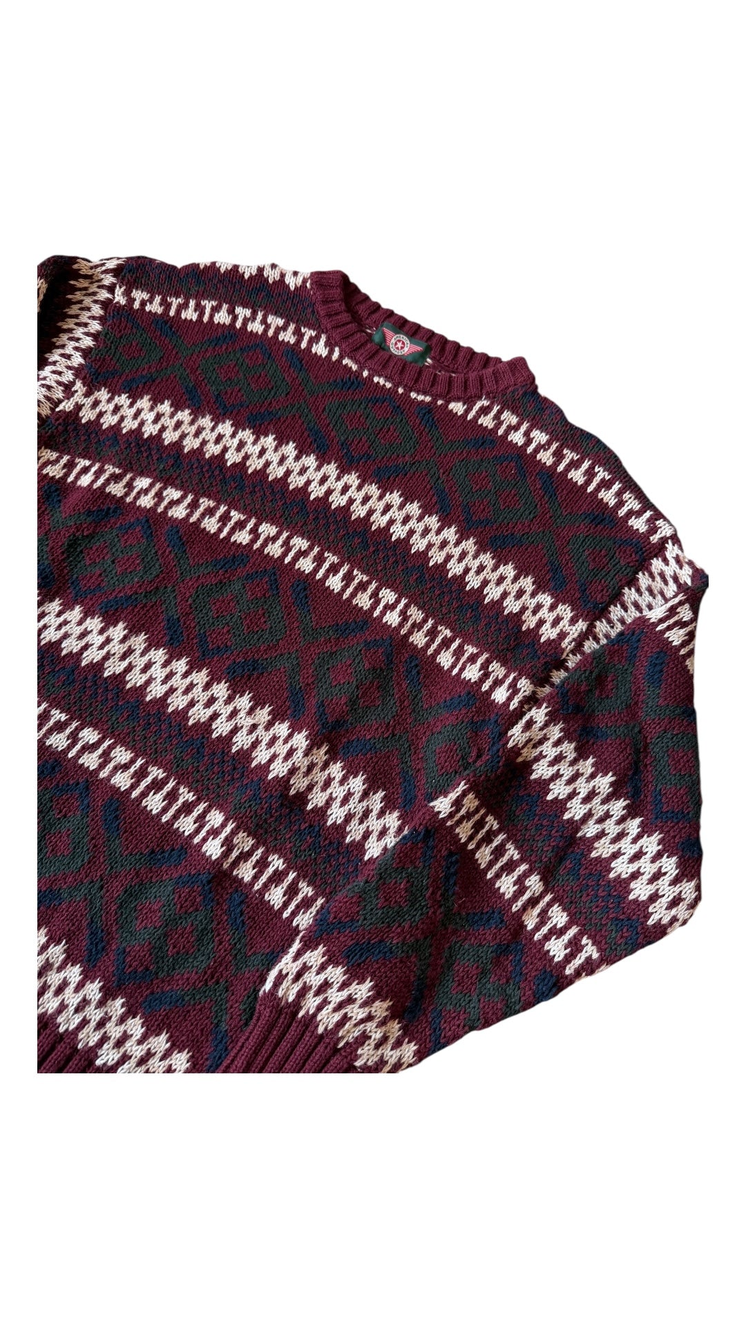 VTG American Outpost Knit Sweater Sz L