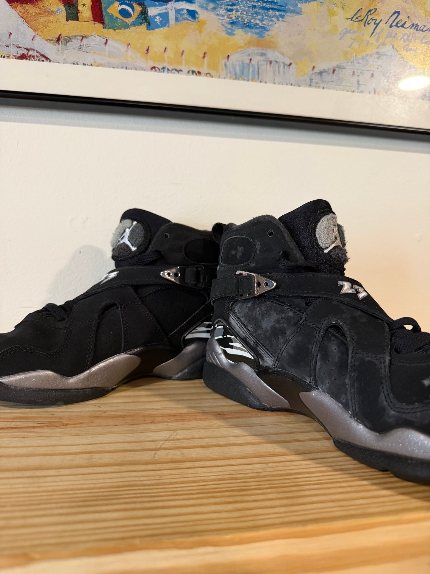 Preowned Jordan 8 Retro Chrome (2015) (GS) Sz 5.5Y