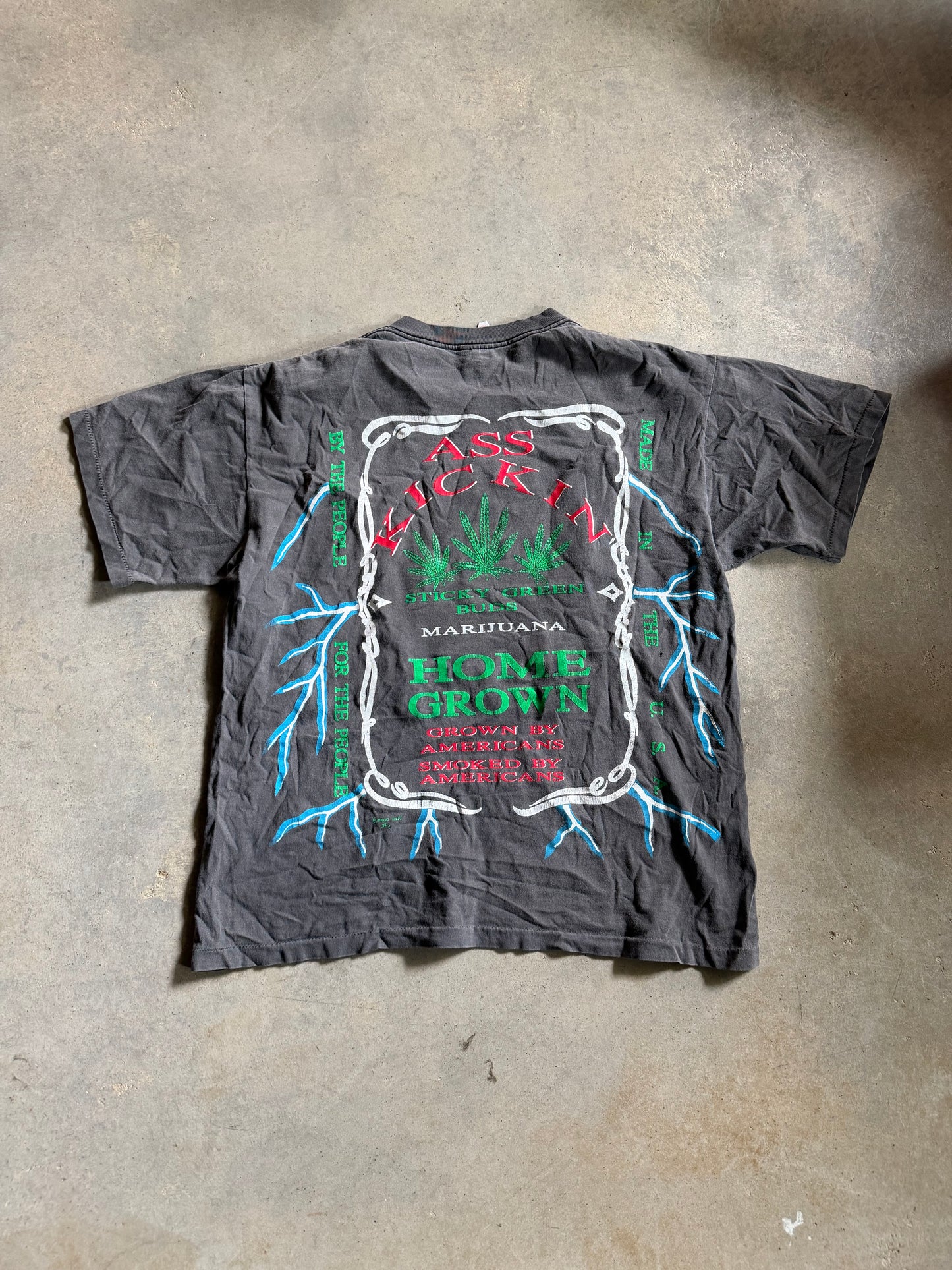 Marijuana Ass Kickin Home Grown Tee Sz XL
