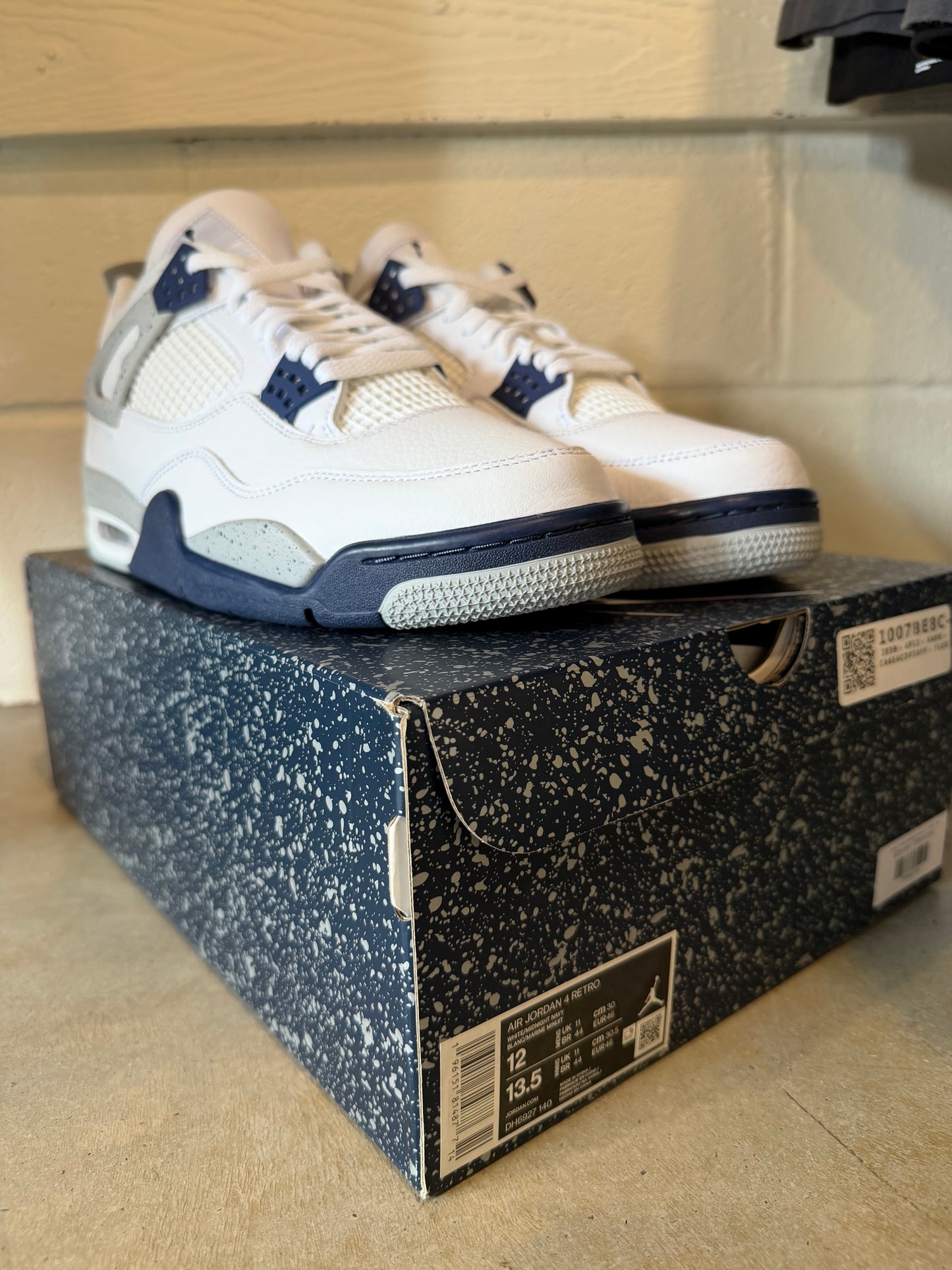 Jordan 4 Retro Midnight Navy Sz 12M/13.5W