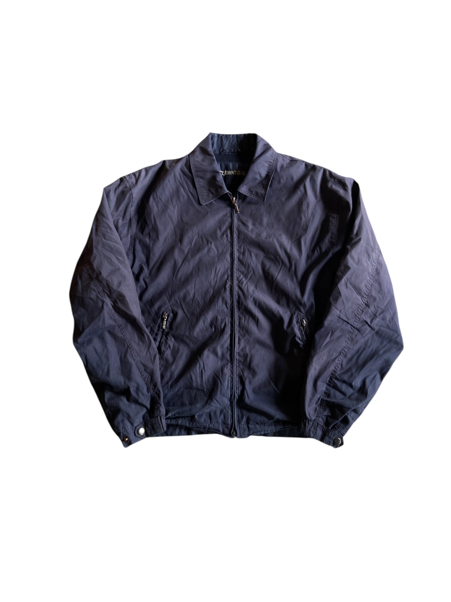 St John Bay Navy Harrington Jacket Sz M