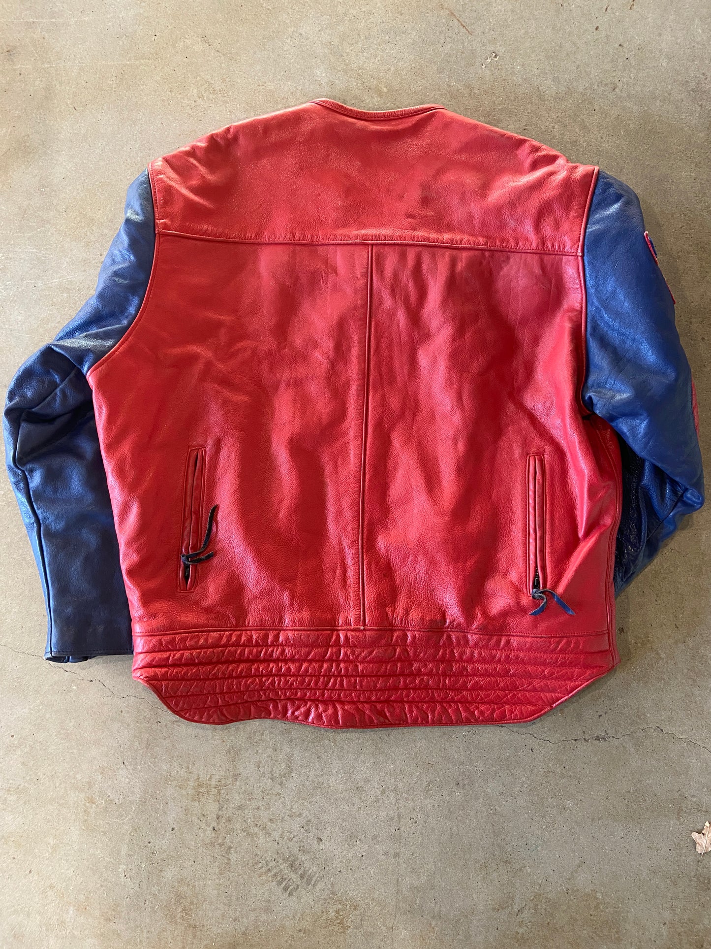 VTG Schott NYC Formula One Racing Leather Jacket Sz XXL