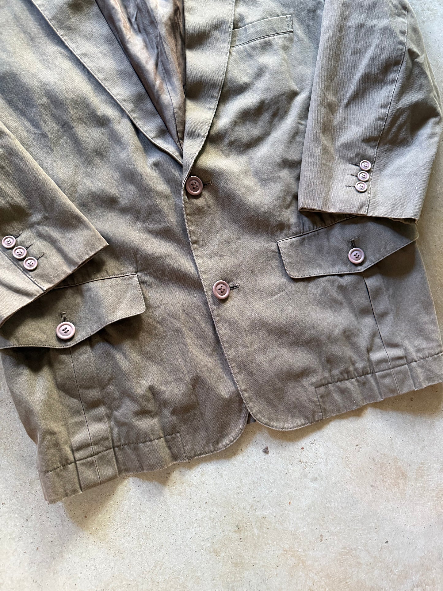 VTG 1980s Issey Miyake Chocolate Blazer Sz L