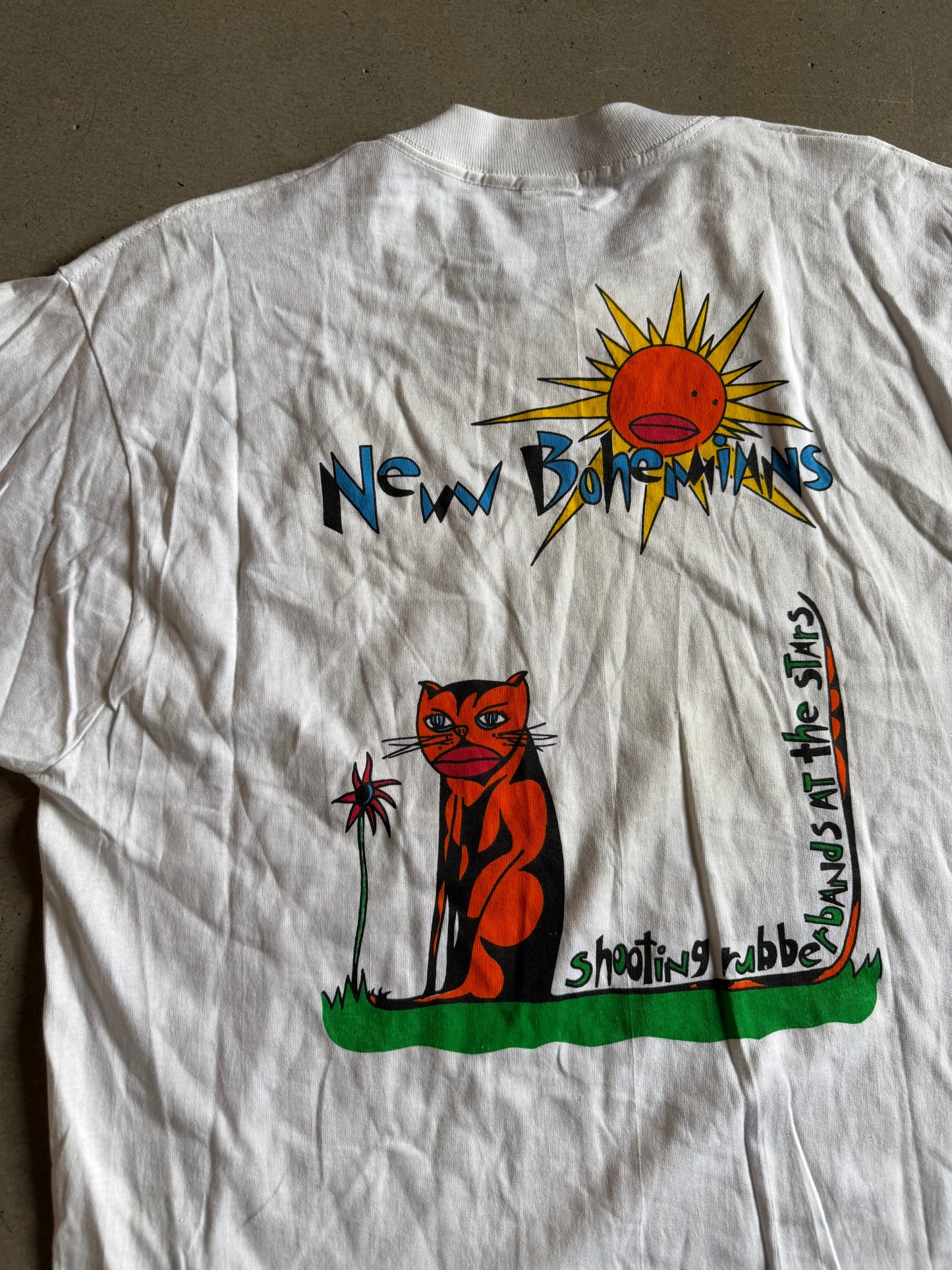 Vintage New Bohemians Shooting Rubbers  Stars Tee Sz XL