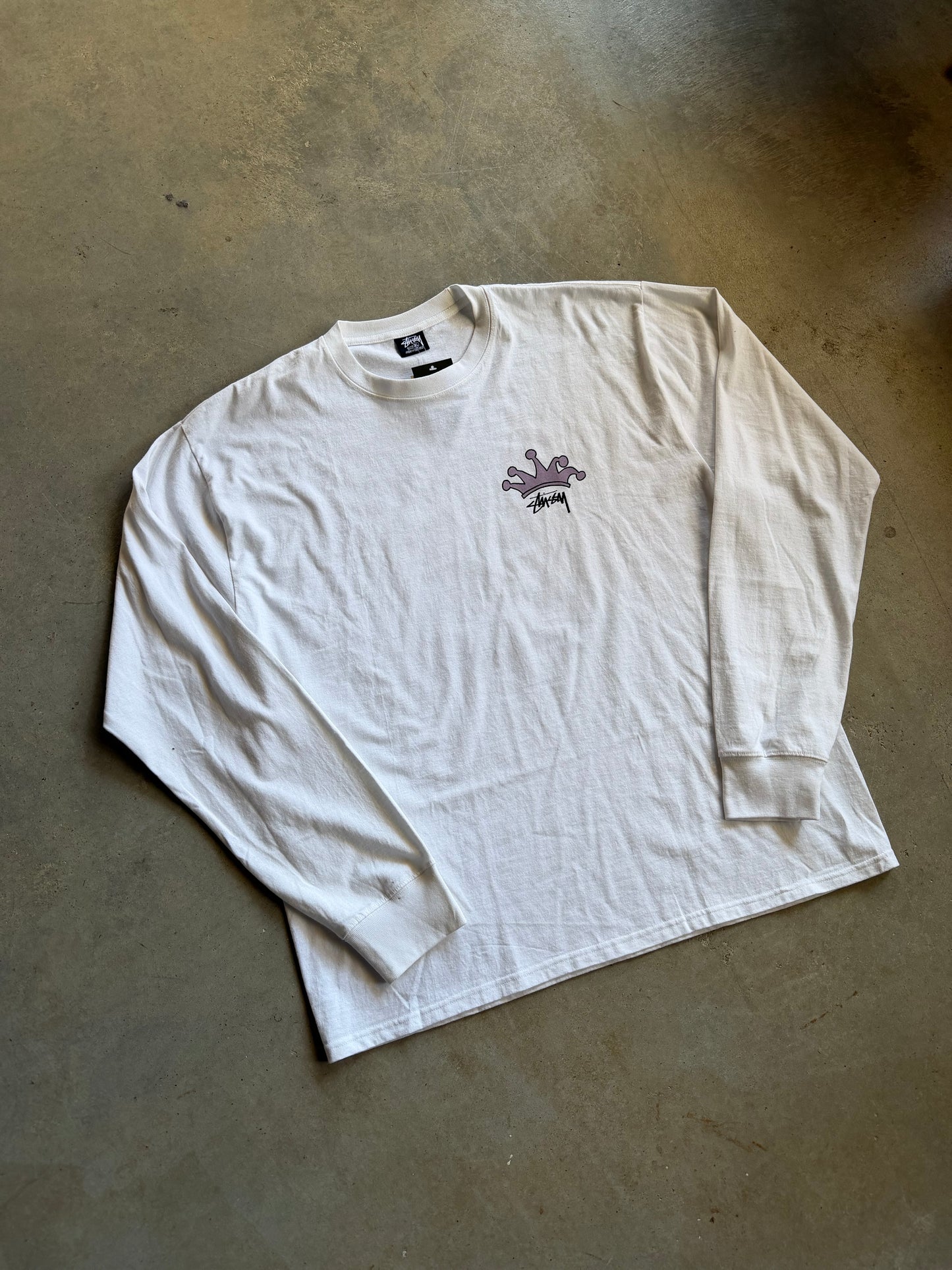 Stussy S Crown L/S Tee Sz XL