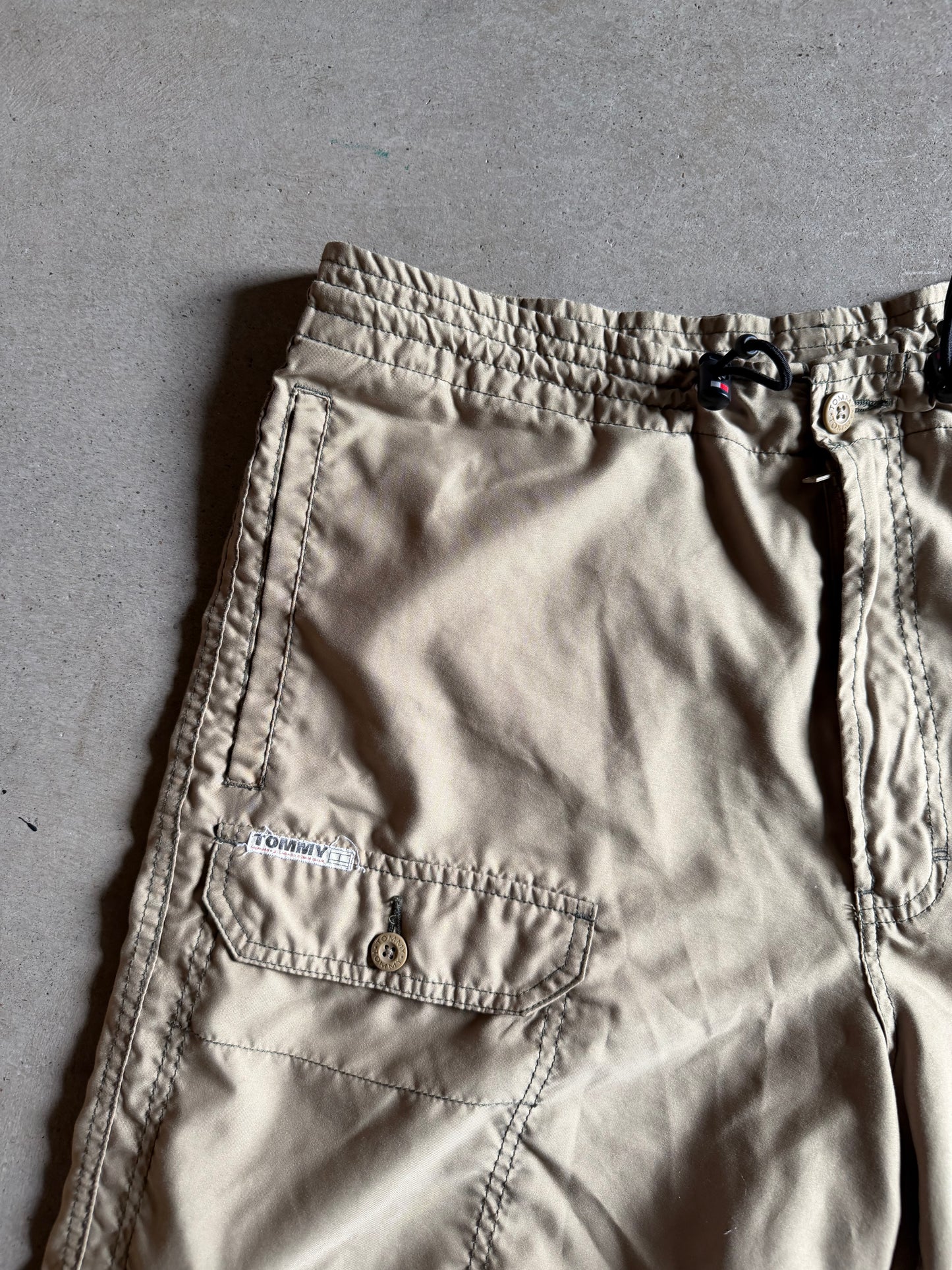 VTG Tommy Jeans Khaki Shorts Sz L