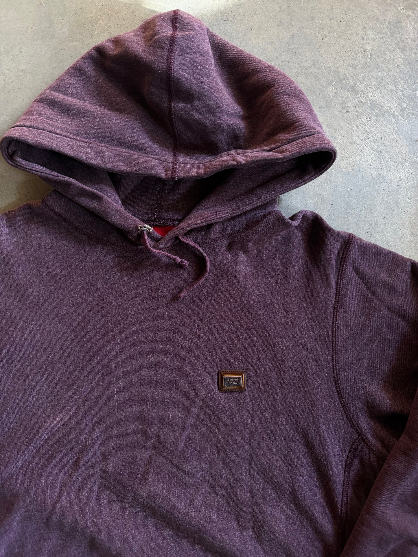 Supreme Metal Plate Hoodie FW12 Sz XL