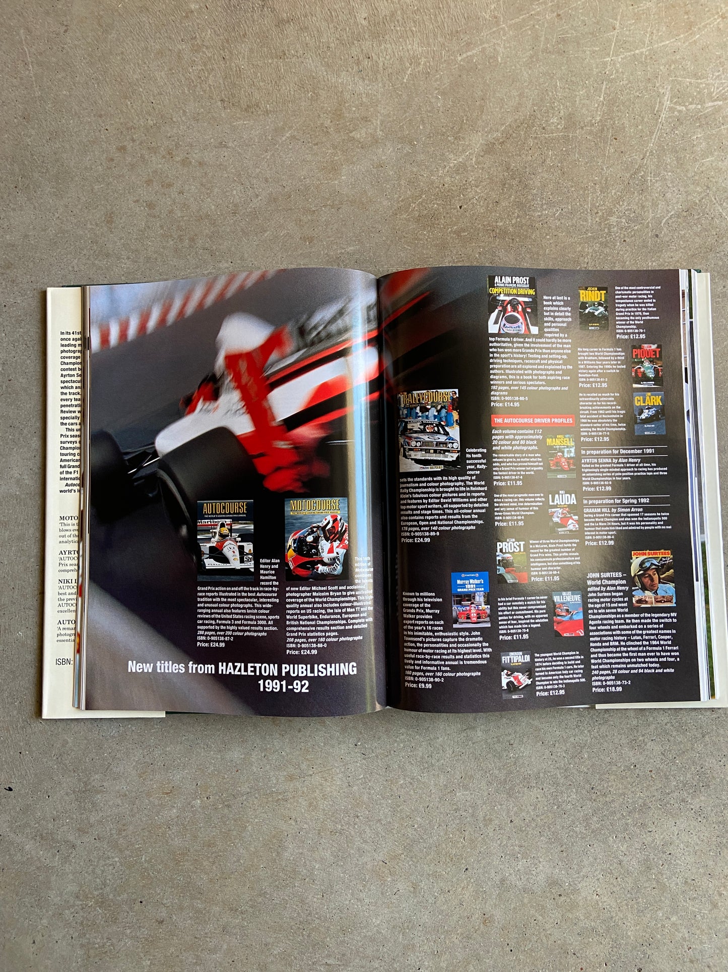 1991-92 Autocourse Grand Prix Annual By Alan Henry