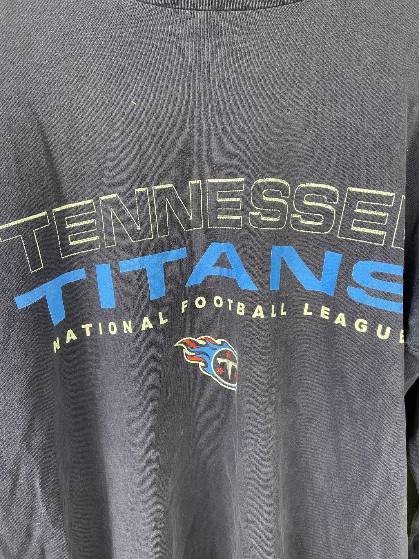 VTG Navy Tennessee Titans L/S Shirt Sz M