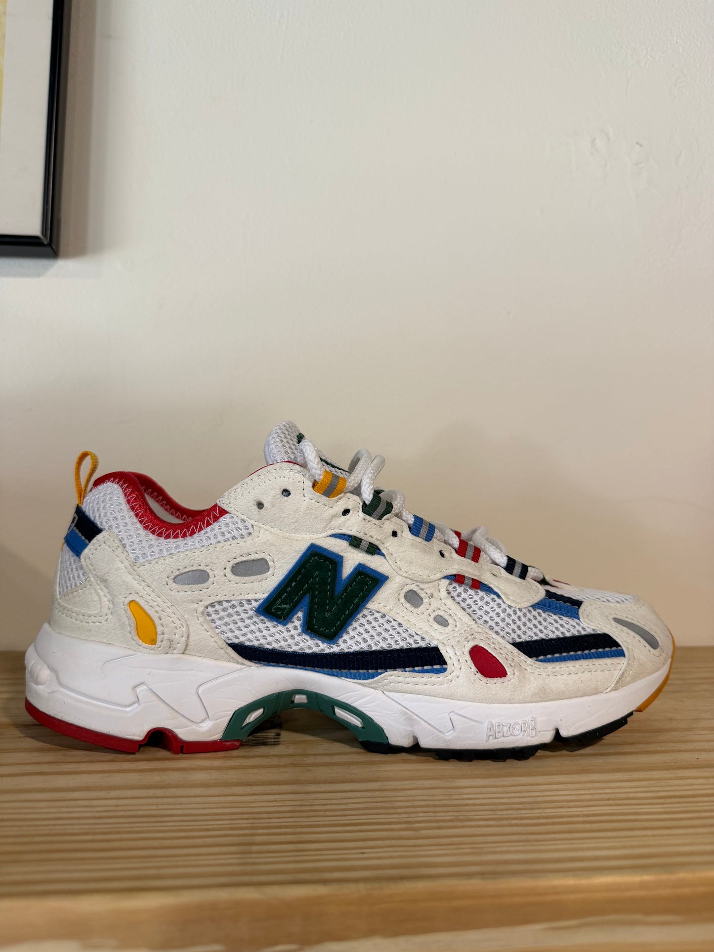 Preowned New Balance 827 Abzorb Aime Leon Dore White Multi Sz 7M/8.5W