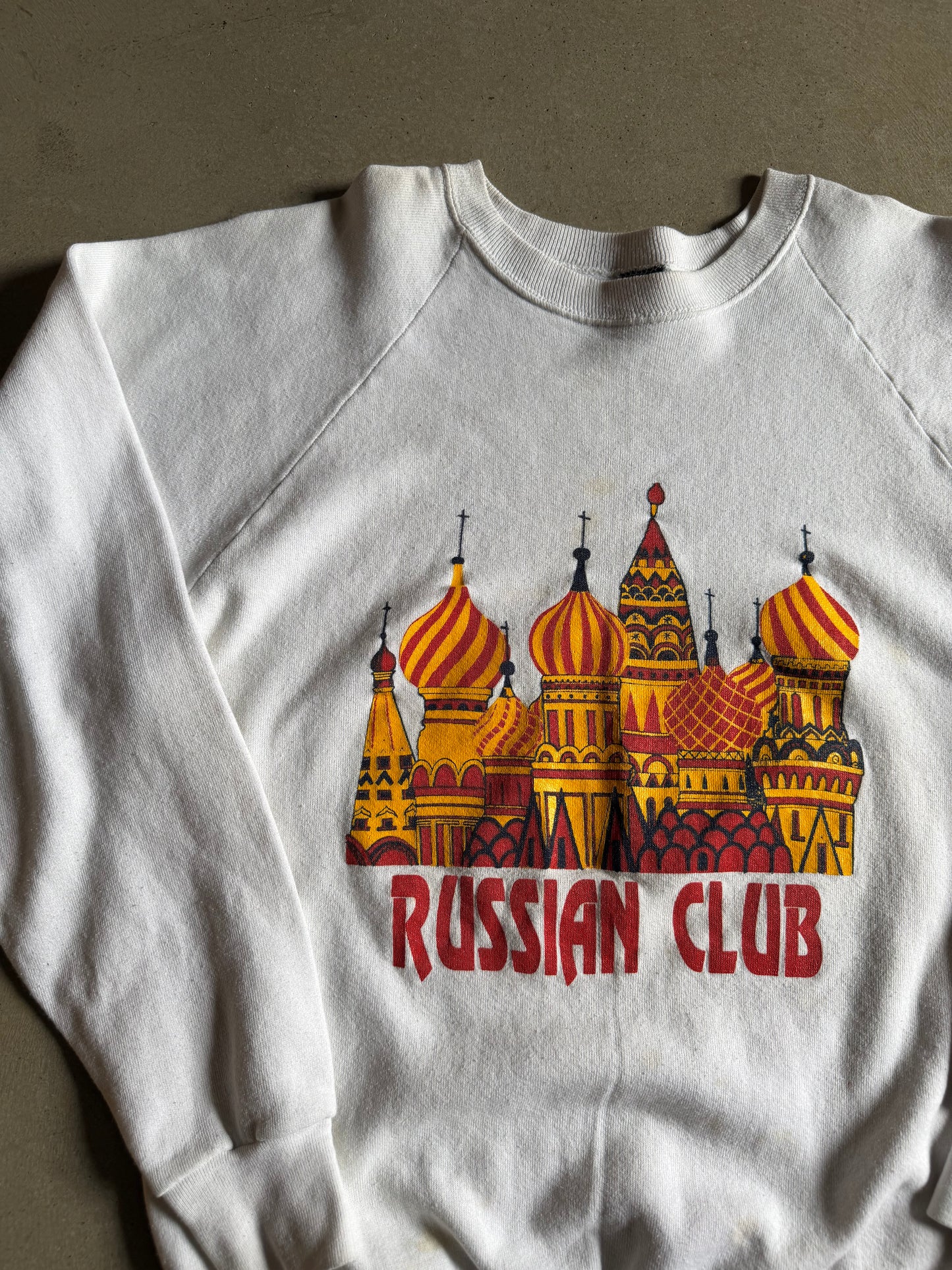 VTG Russian Club Sweatshirt Sz L