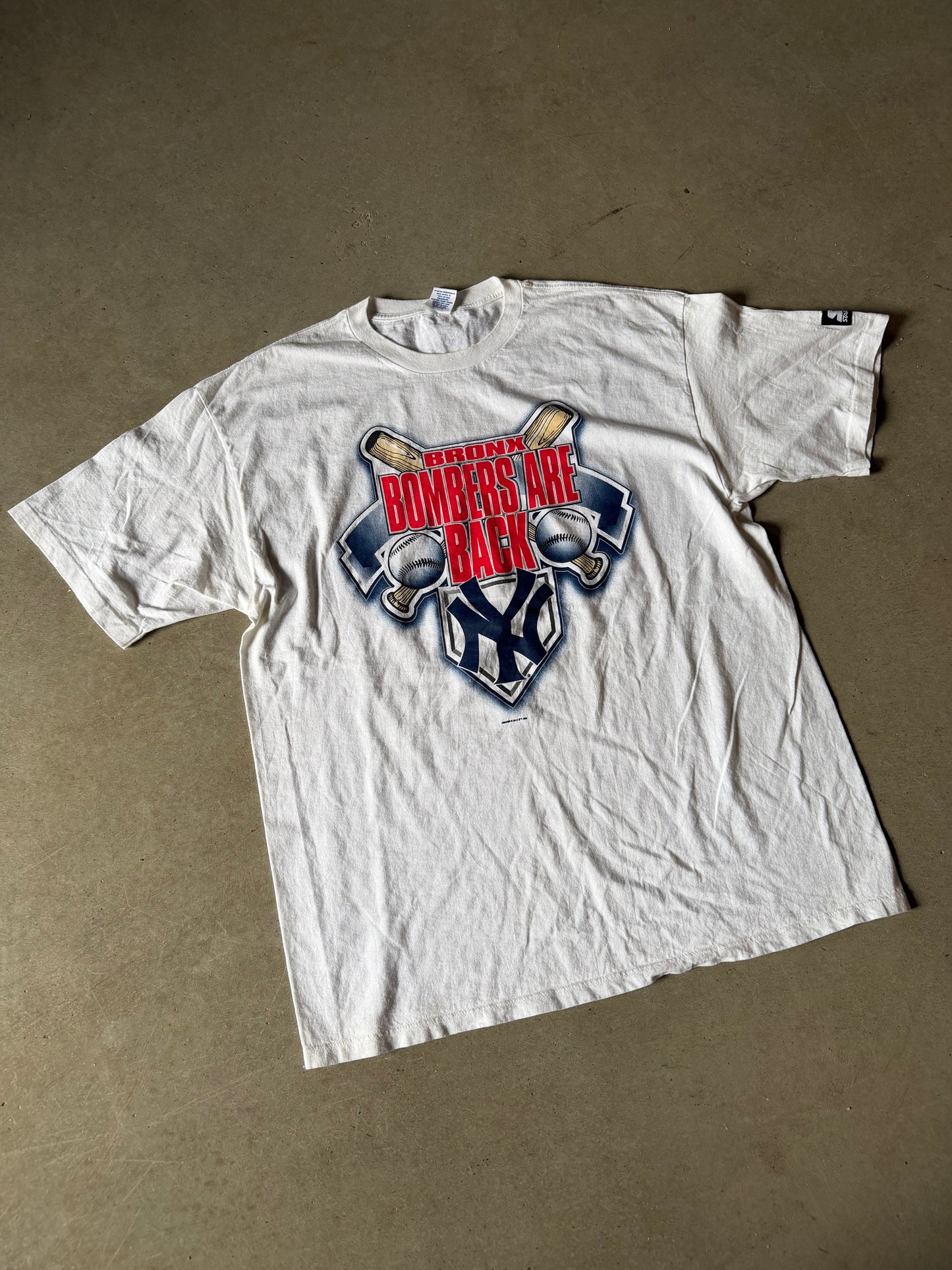 VTG New York Yankees Bronx Bombers Tee Sz XL