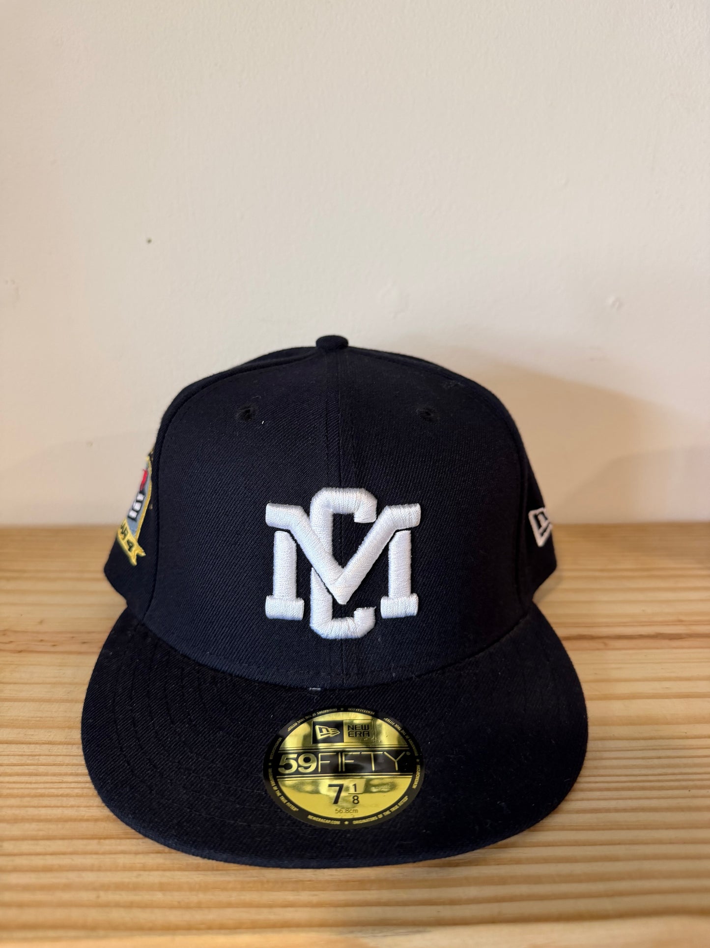 Music City Vintage Mystic Navy Fitted Hat Sz 7 1/8