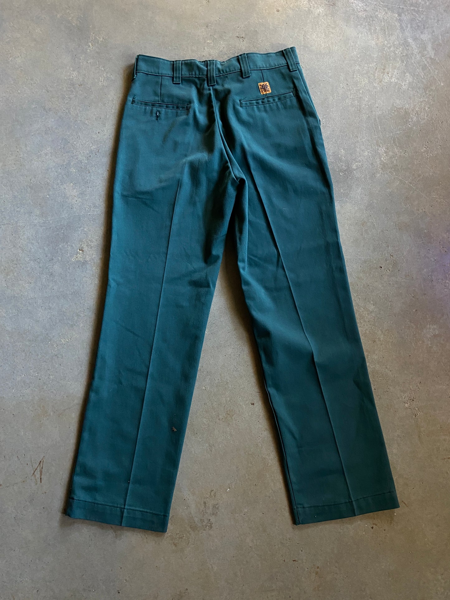 VTG Big Ben Emerald Green Work Pants Sz 34x32