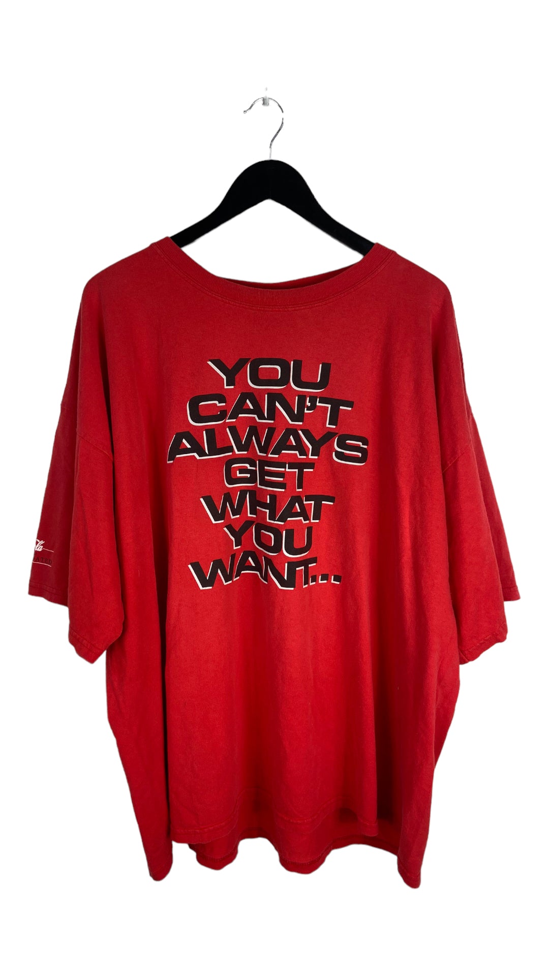 Load image into Gallery viewer, VTG Coca-Cola C2 &amp;quot;Can&amp;#39;t Always Get What You Want&amp;quot; Tee Sz 2XL
