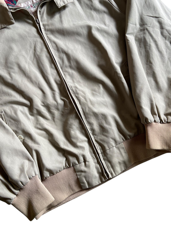 VTG Field & Stream Khaki Harrington Jacket Sz L