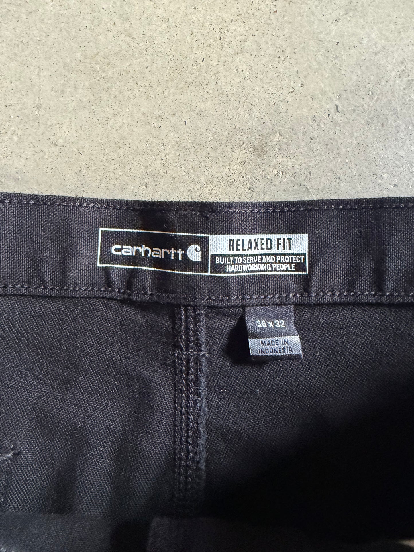 Carhartt Black Double Knee Pants Sz 36x32