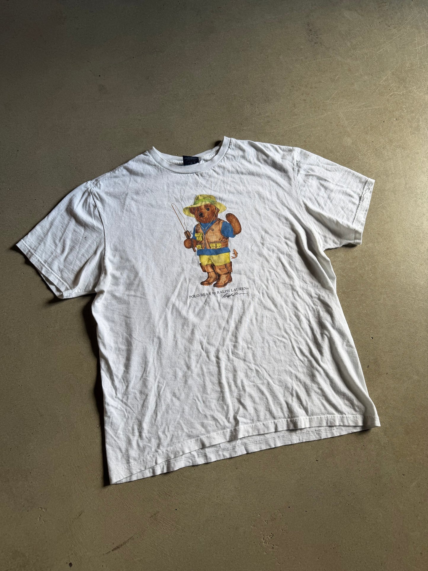 Polo Bear Fishing Tee Sz XL