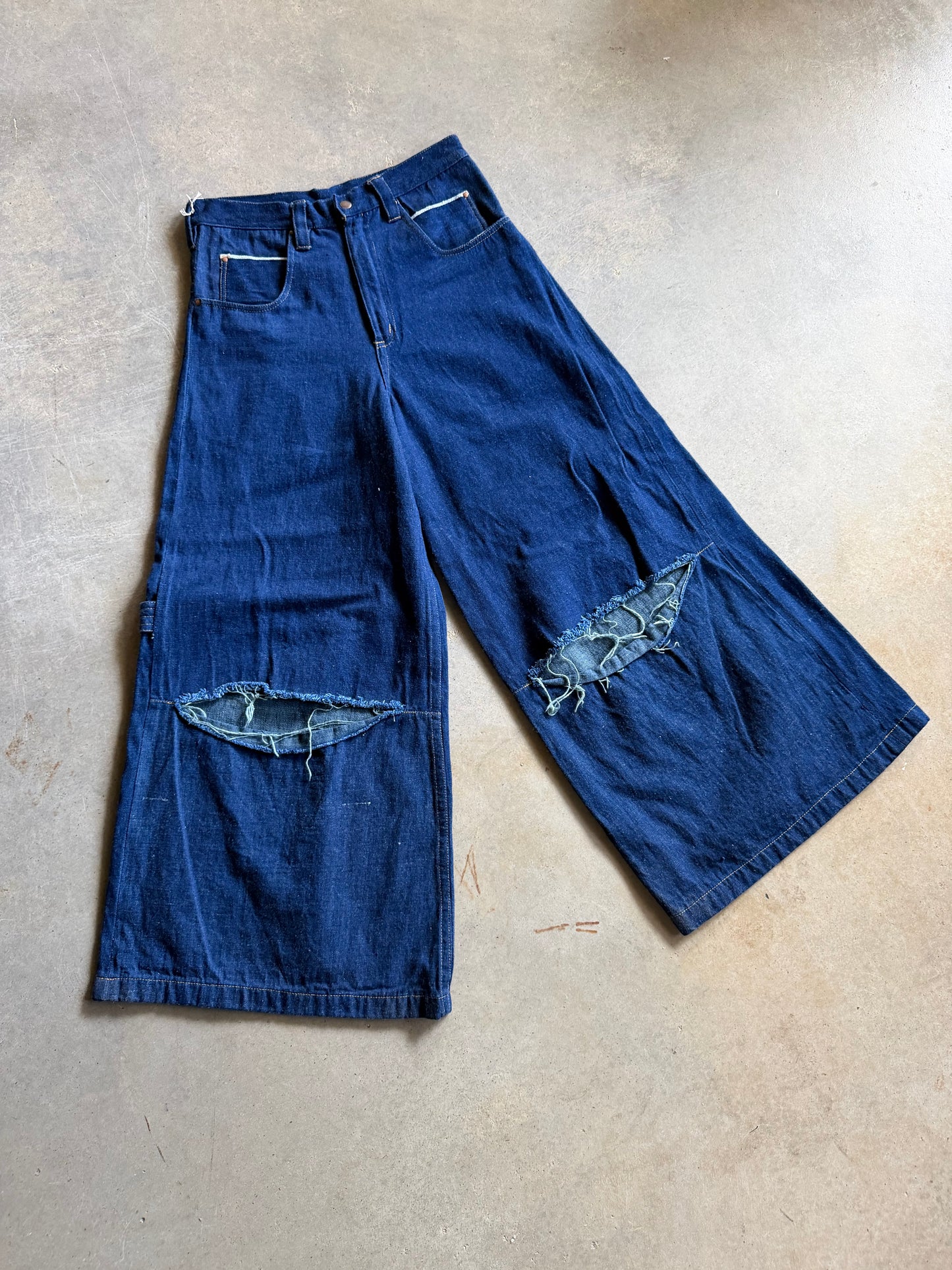 Jnco Reworked Reworked david turner Selvedge JNCO Style Rave Pants Sz 30x30 – Music ...
