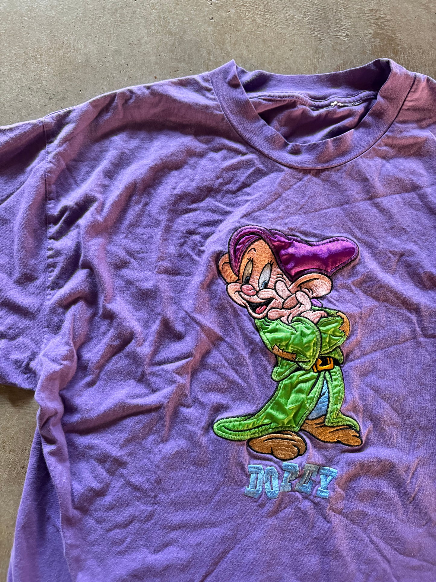 VTG Dopey Purple Tee Sz XL