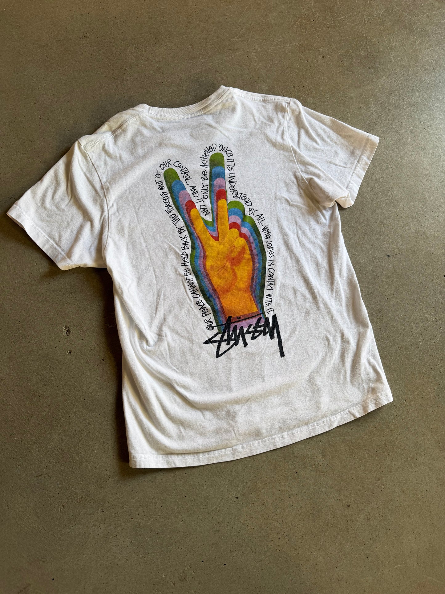 Stussy Our Peace Tee Sz M