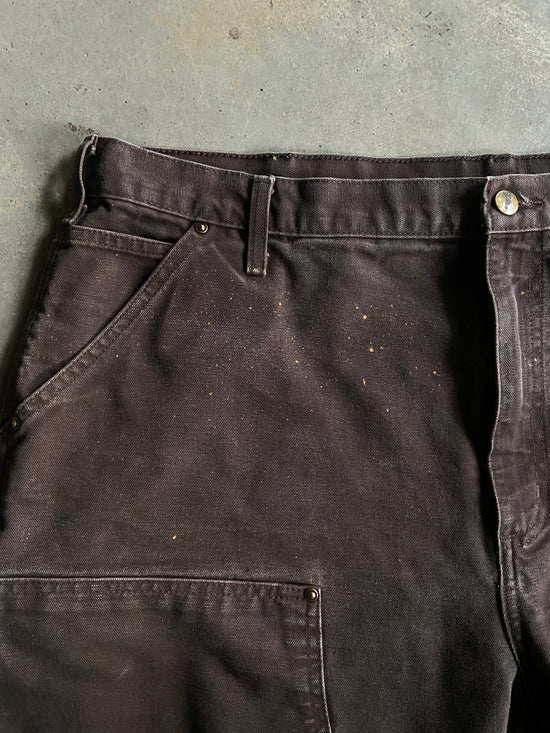 Distressed Carhartt Brown Double Knee Jeans Sz 42x30