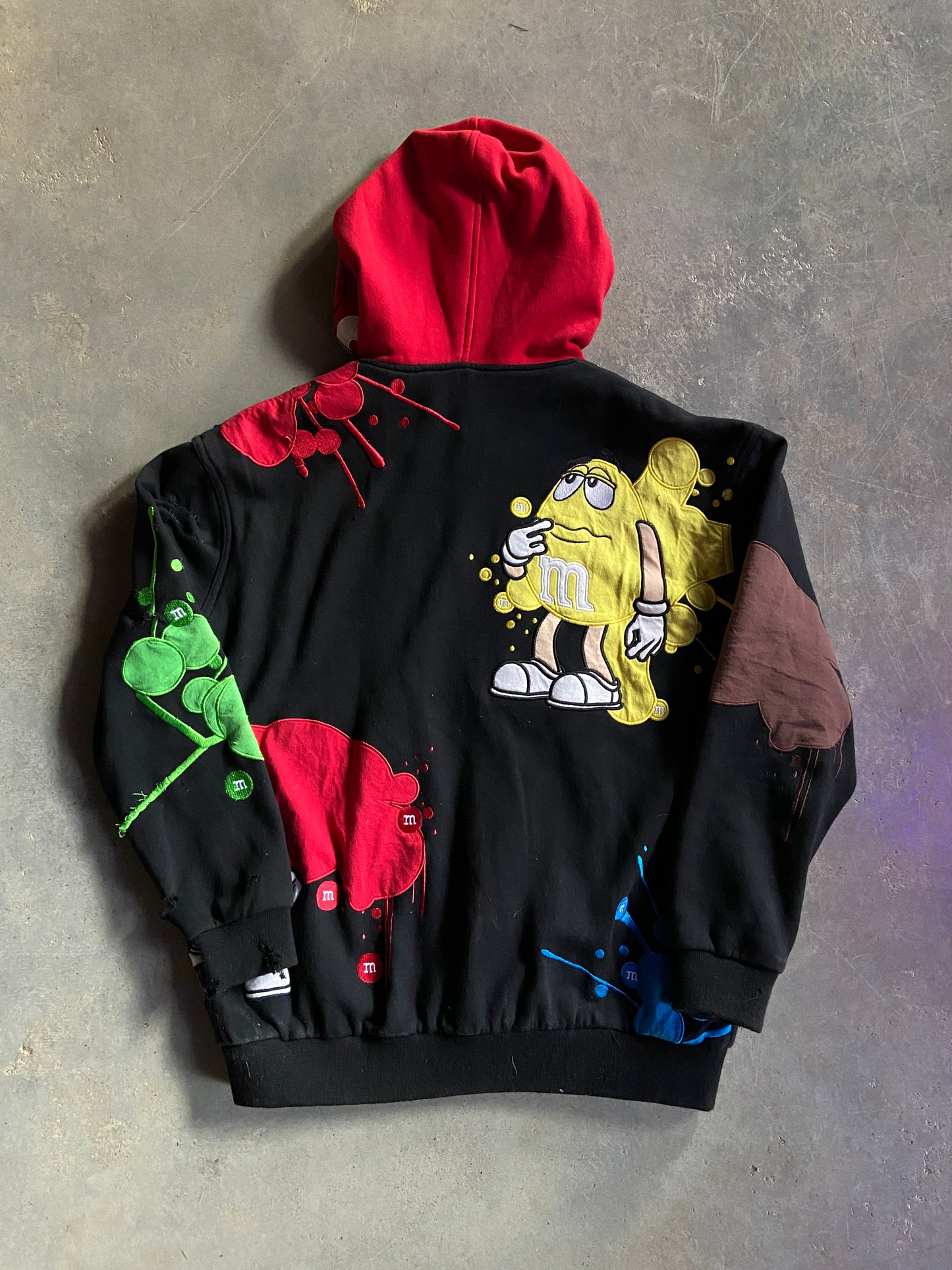 Y2K M&M JH Design Zip Up Hoodie Sz M/L