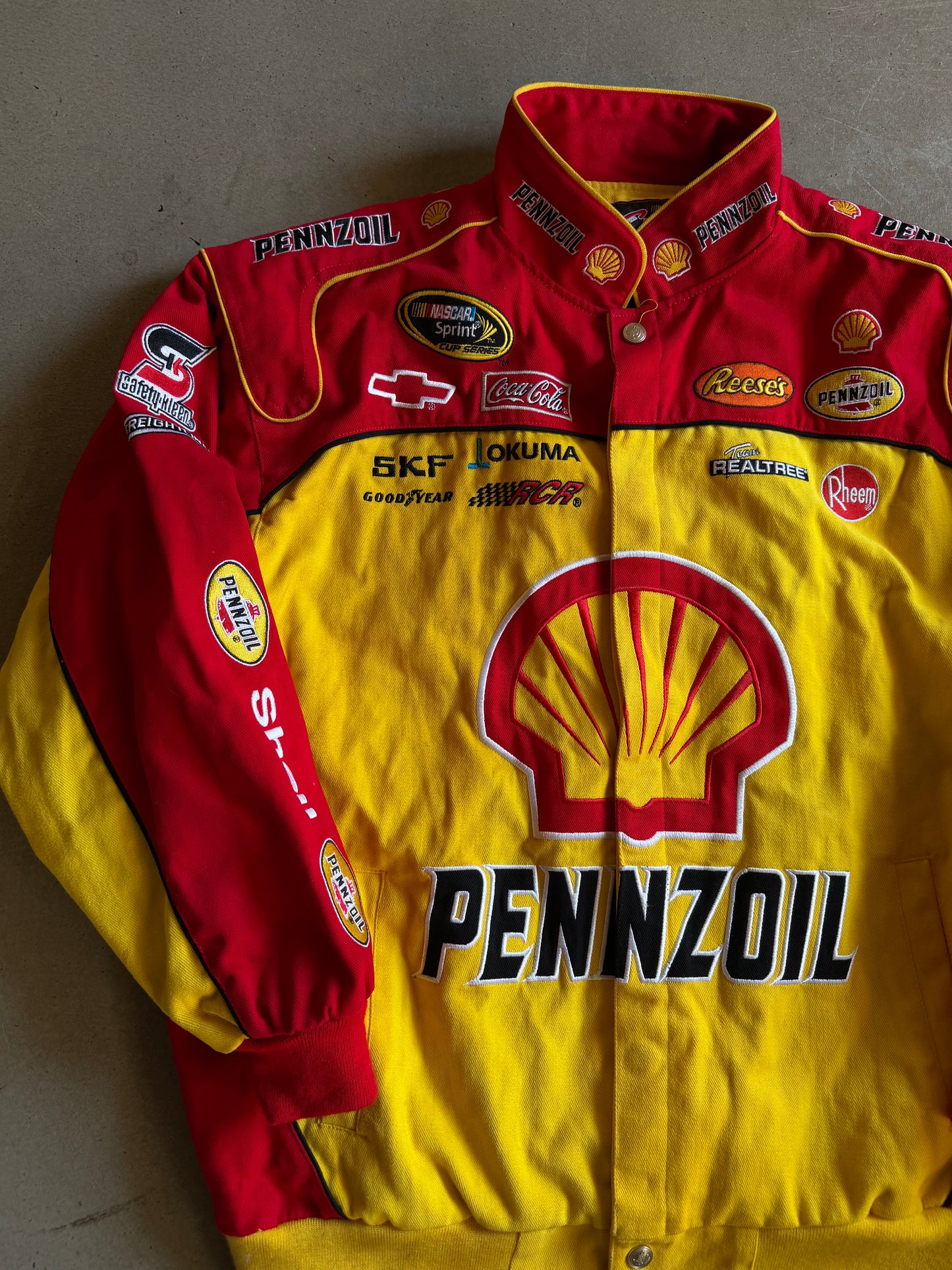 VTG Penzoil Shell Kevin Harvick Nascar Jacket Sz XL