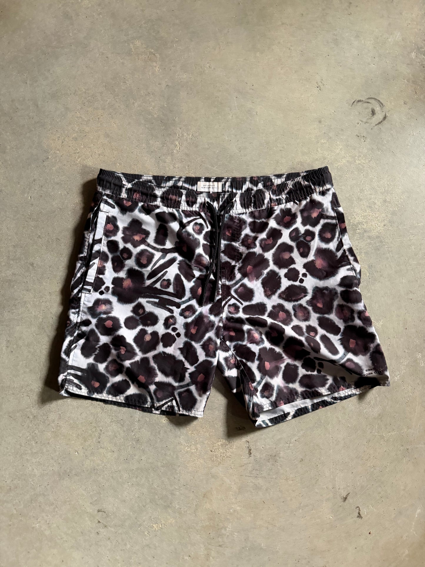 Saturdays Cheetah Short Sz L/XL