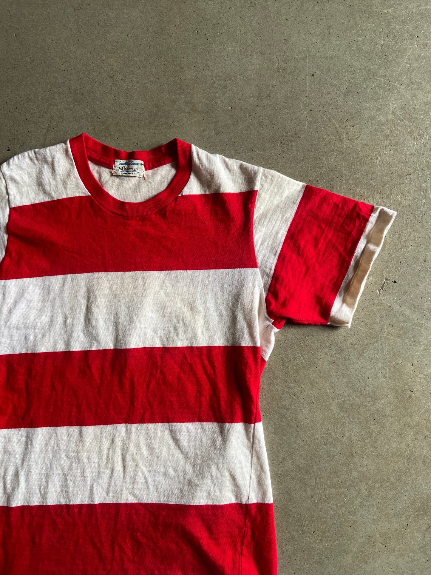 VTG 70s Striped Waldo Surfing Shirt by Campus Tee Sz Small