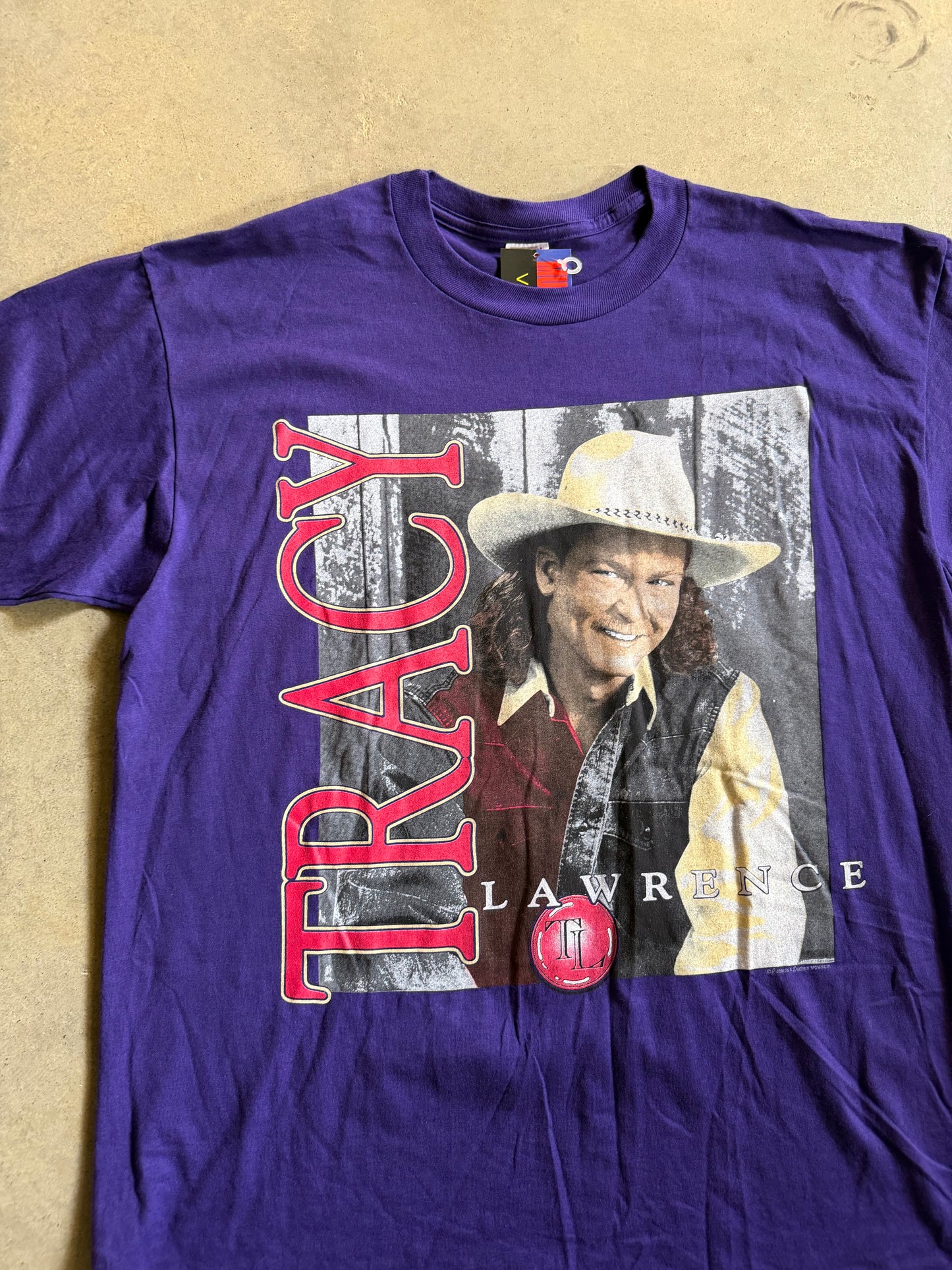 VTG 1993 Tracy Lawerence Break Heart Country Music Tour Tee Sz XL
