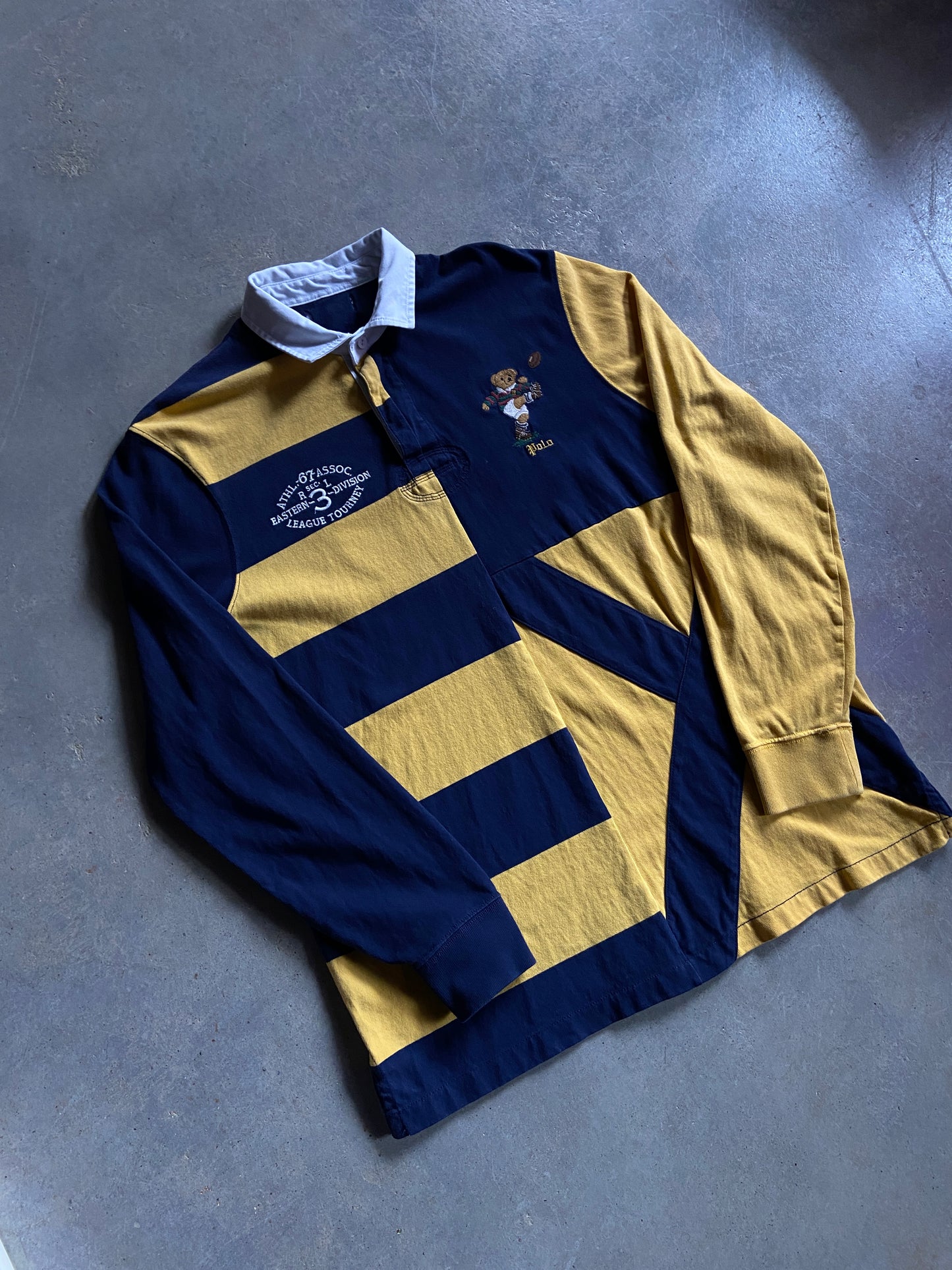 VTG Polo Ralph Lauren Rugby Polo Bear Shirt Sz L/XL