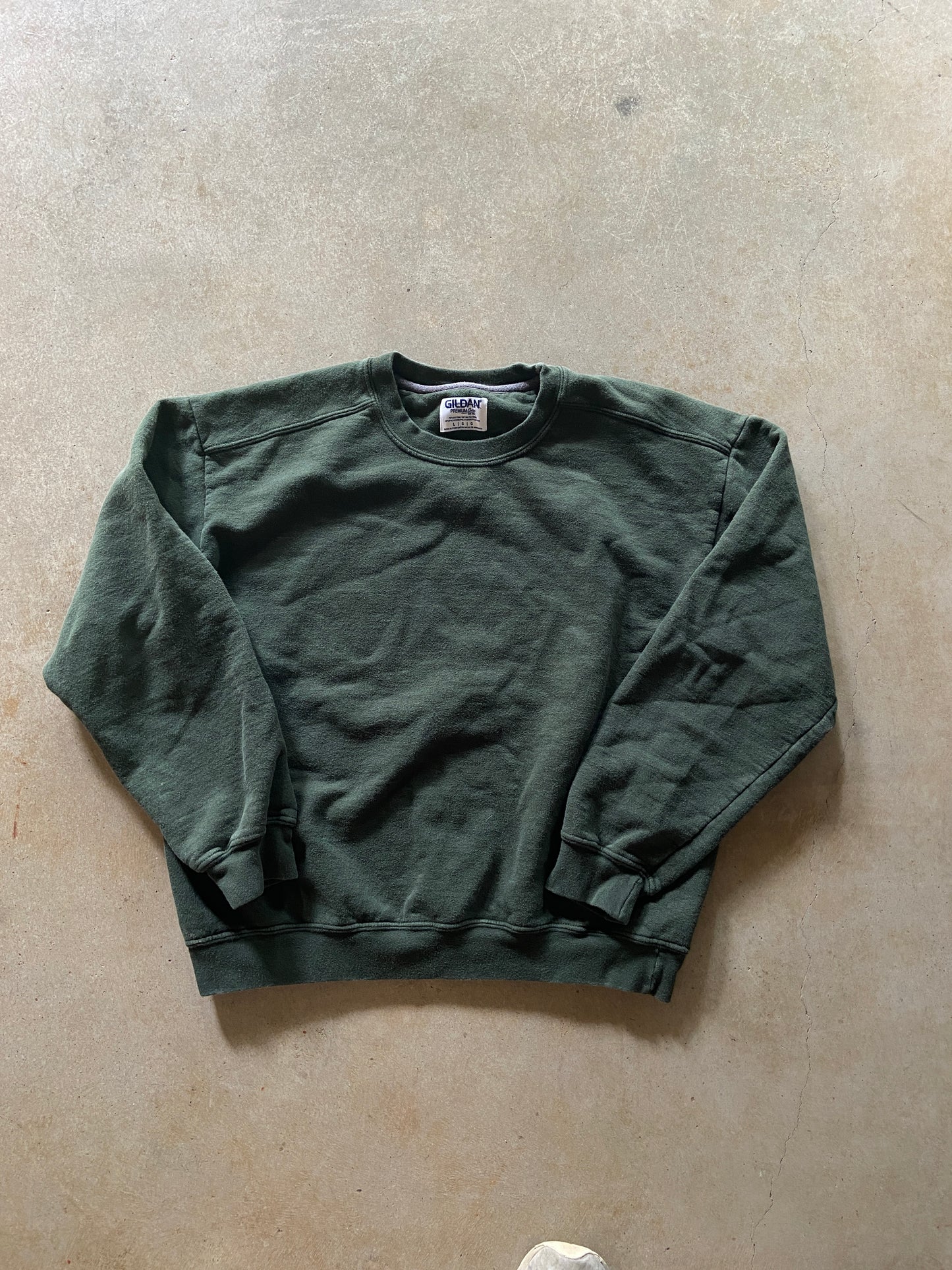Gildan Premium Heavyweight Forrest Green Sweatshirt Sz L