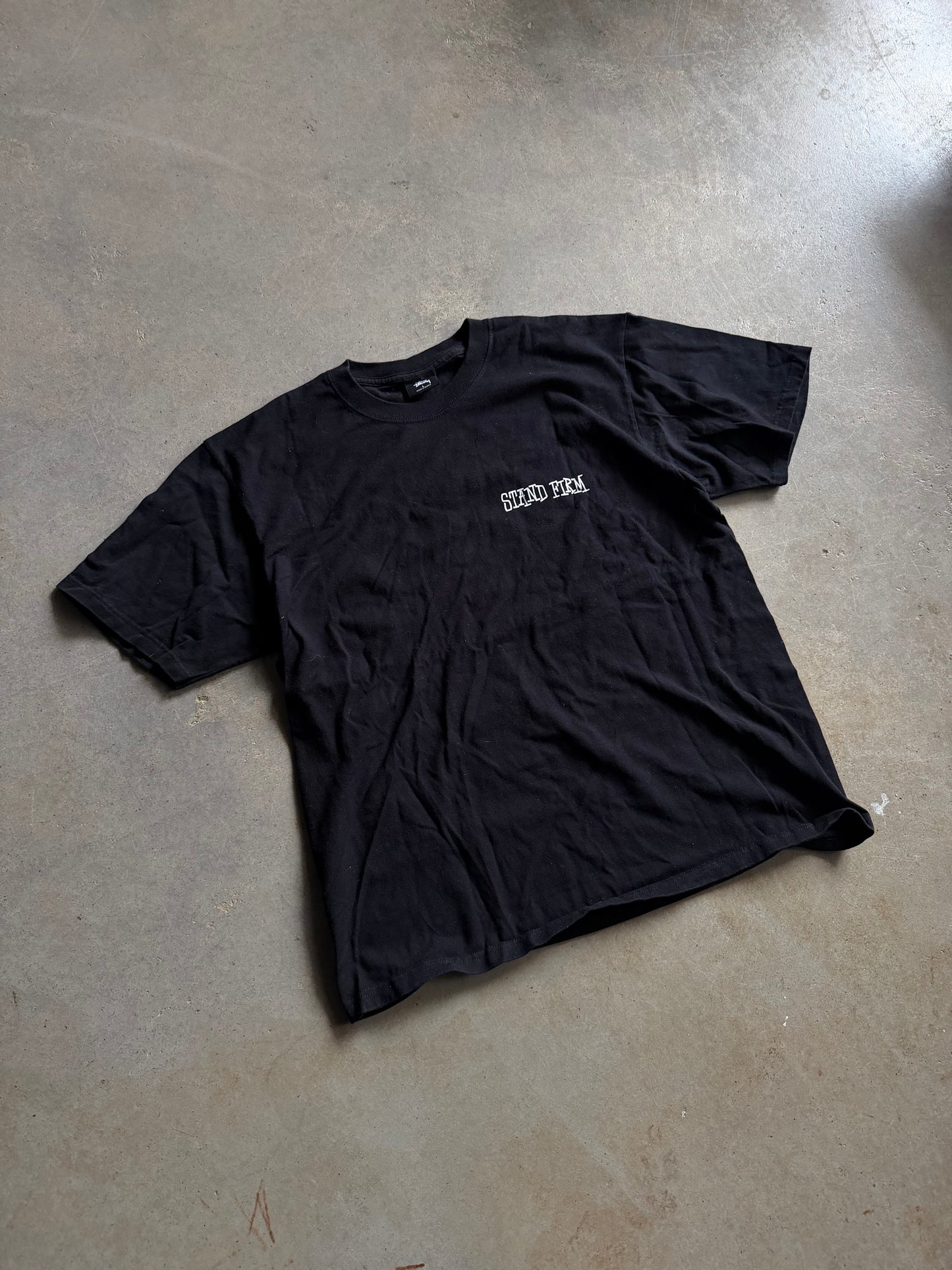 Stussy Stand Firm End Racism Now Tee Sz L