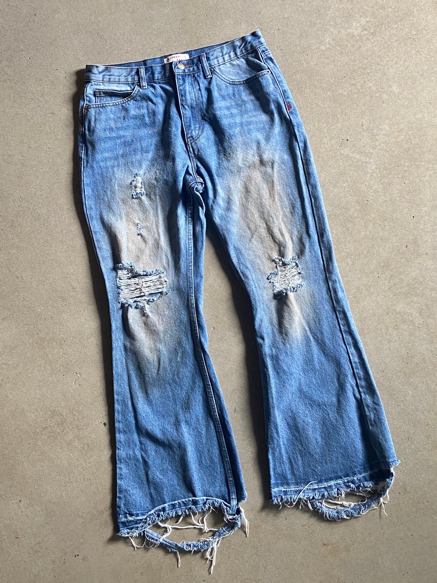 Wicked Flare Denim Bootcut Jeans Sz 32x30