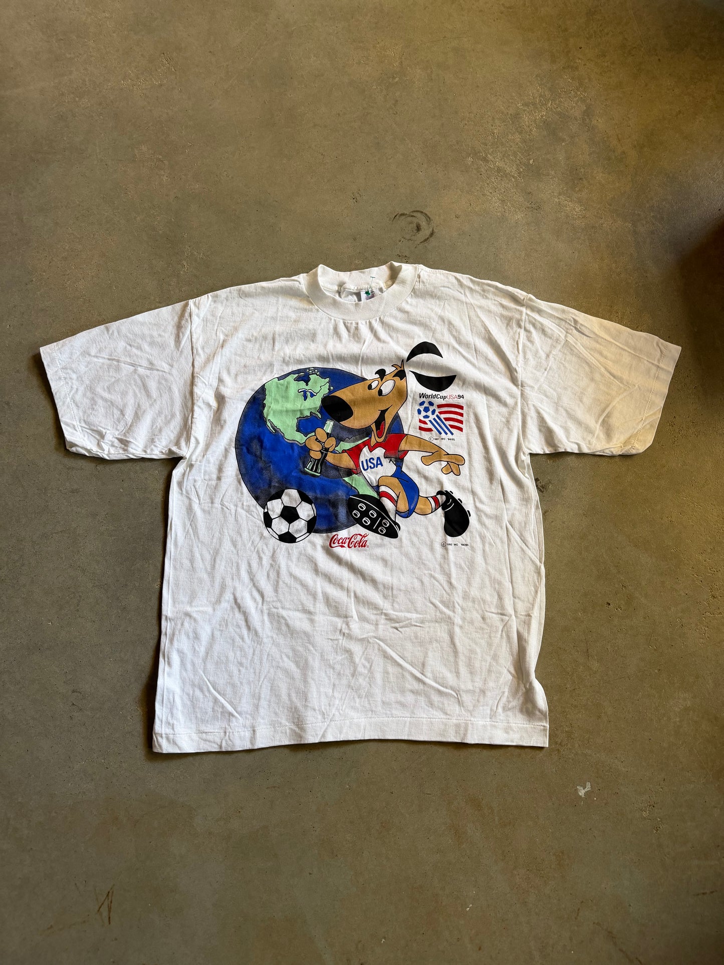 VTG World Cup 1994 Coca-cola Tee Sz XL