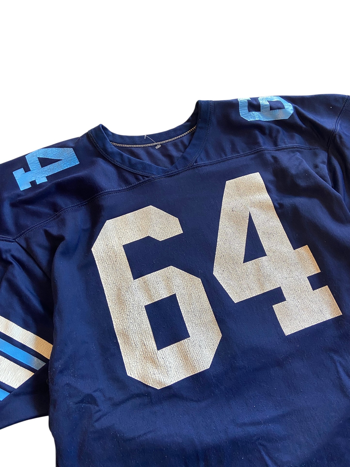 VTG Russell Athletic Blue/Baby Blue Football Jersey Sz L/XL