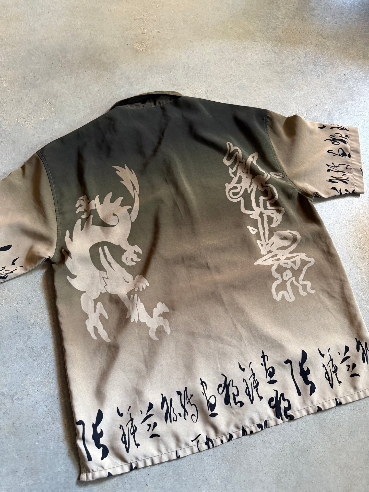 Y2K Box Office Island Button Up Shirt Sz L