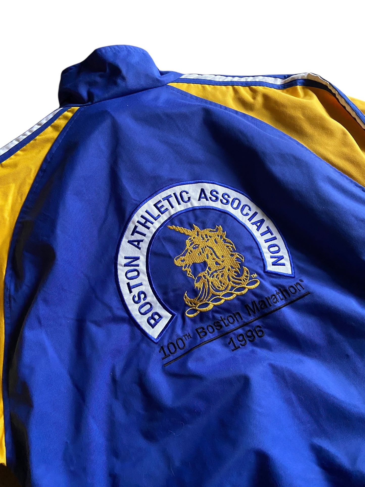 VTG Adidas Sportschuhe BAA 1996 Boston Marathon Jacket Sz L