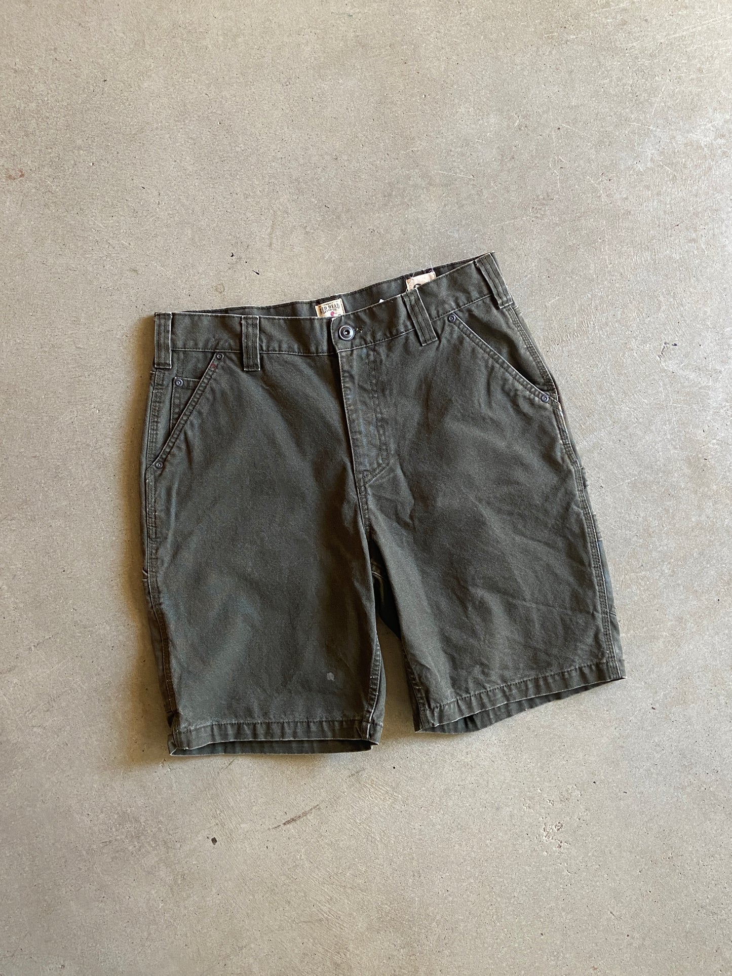 VTG Red Head Brand Co Olive Shorts Sz 34